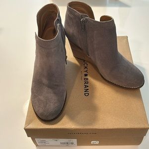 Lucky Brand Suede Booties